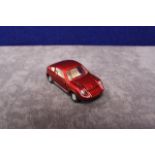 Mint Corgi # 341 Diecast Mini Marcos GT 850 with golden jack take off wheels in crisp box