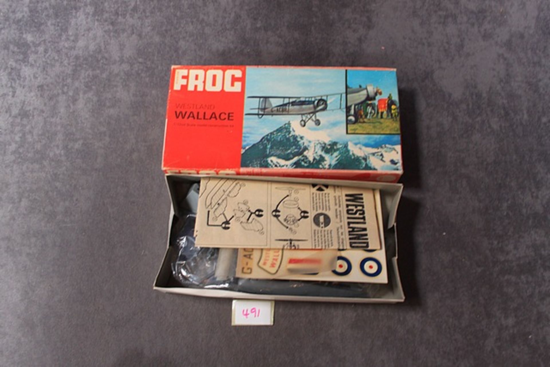 Frog Authentic Scale 1/72 Models Cat No F167 Westland Wallace with instructions in box - Image 2 of 2