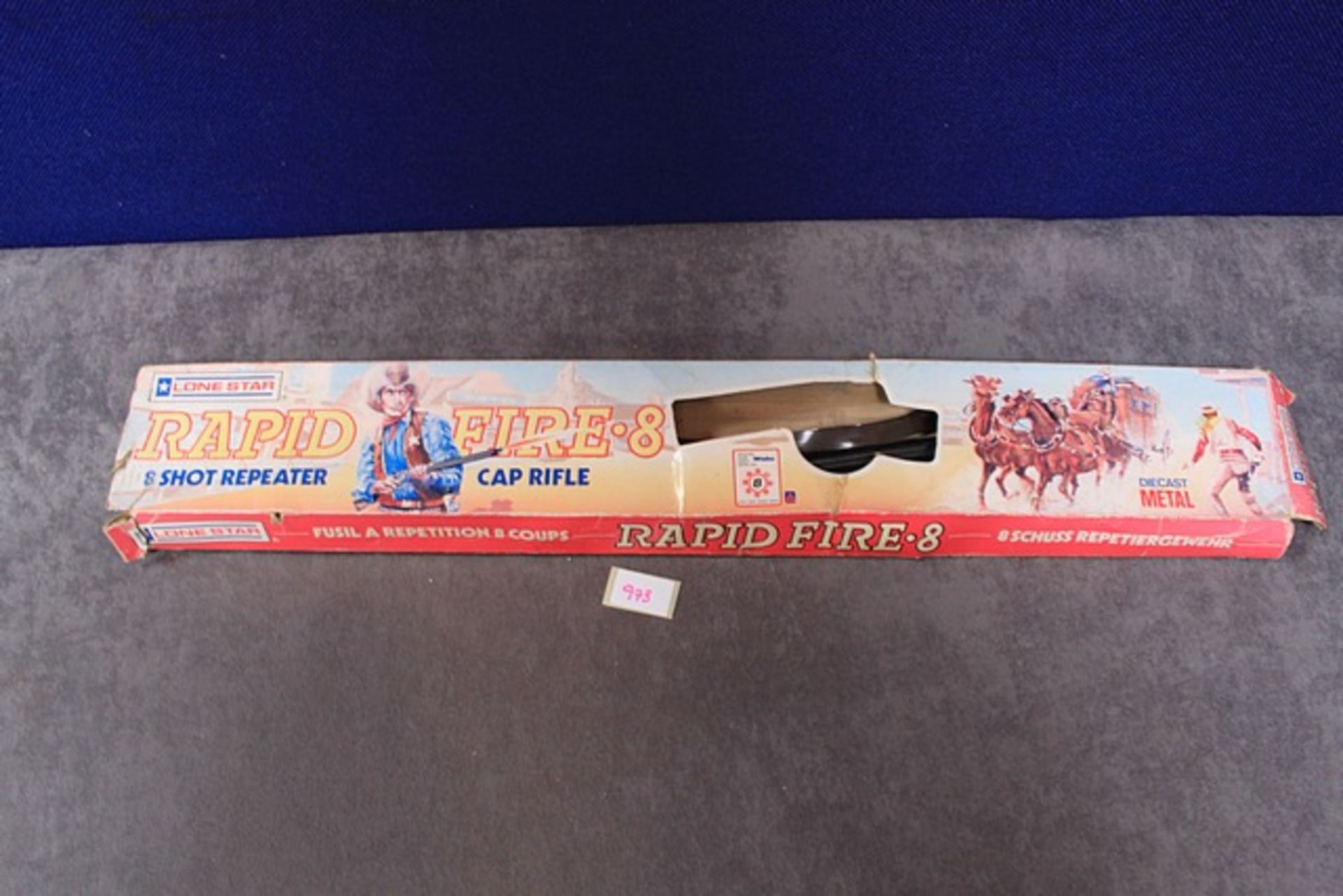 Lonestar Diecast Rapid Fire 8 Shot Repeater Cap Rifle In Box - Image 2 of 2