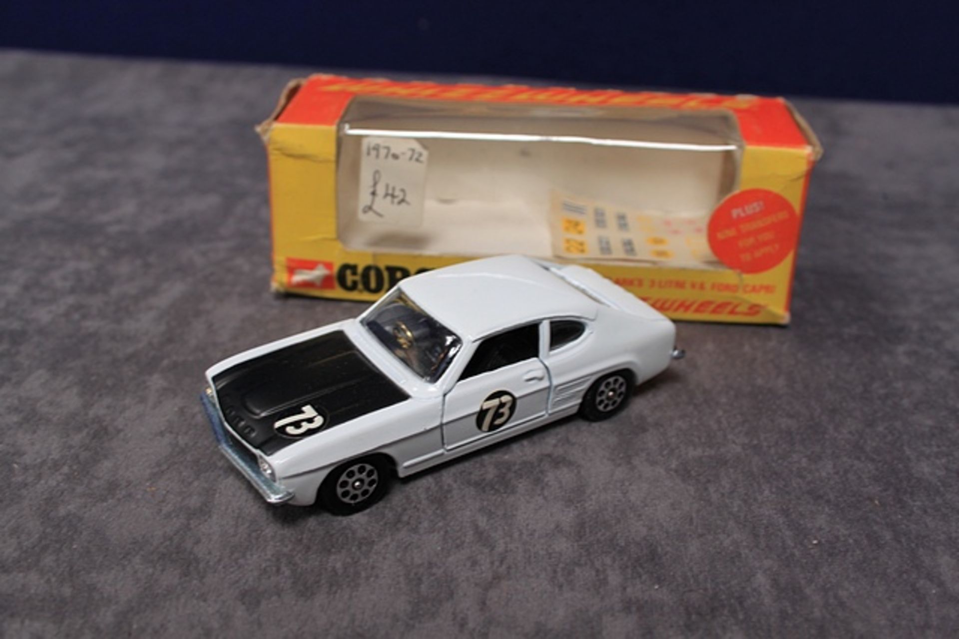 Corgi Whizzwheels Diecast 303 Roger Clark's 3 Litre V6 Ford Capri Number With Very Good Box - Image 3 of 4