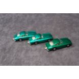 3x Mint Matchbox A Lesney Product #75 Ferrari Berlinetta 2x Metallic Green with wire wheels in