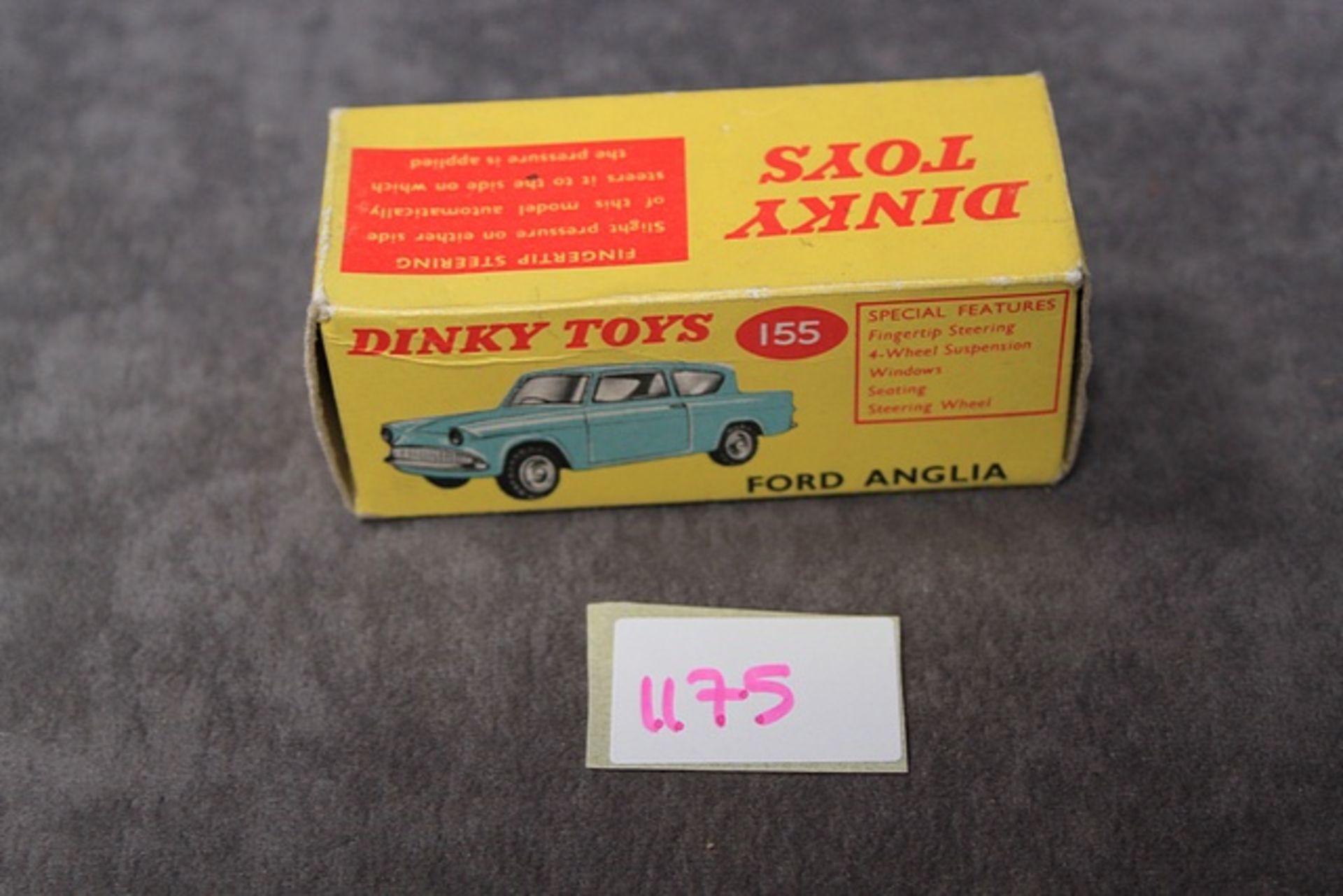 Corgi Toys diecast #155 Ford Anglia in pale blue in box - Image 3 of 3
