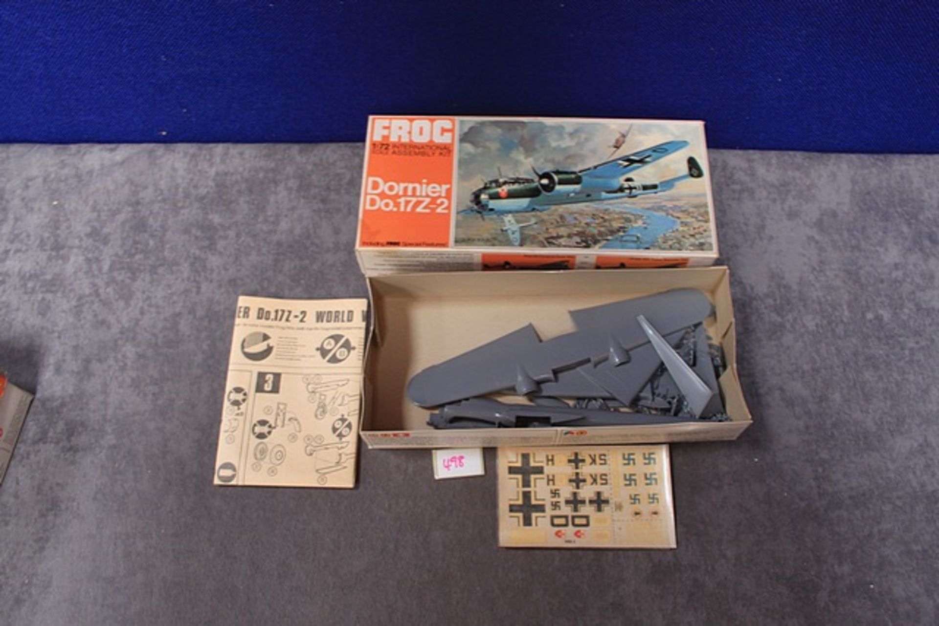 Frog Authentic Scale 1/72 Models Cat No F205 Dornier Do.17Z-2with instructions in box - Image 2 of 2