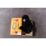 Pelham Puppets Marionette Black Fluffy Poodle In Yellow Box