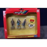 Britains Ltd 1/32 Scale Farmyards Comprising Of 3 People And A Dog In Box