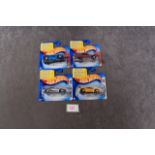 4x Hotwheels 2004 First Editions Comprising Of #S 36/100 Lotus Sport Elise, 48/100 Ford Mustang GT