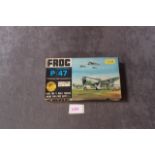 Frog Authentic 1/72 Scale Models Cat No F390 Republic Thunderbolt P/47 with instructions in box