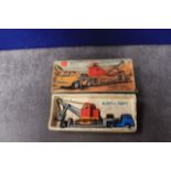 Corgi Toys Gift Set Diecast # 27 Machinery Carrier With Bedford Tractor Unit & Proestman "Cub"