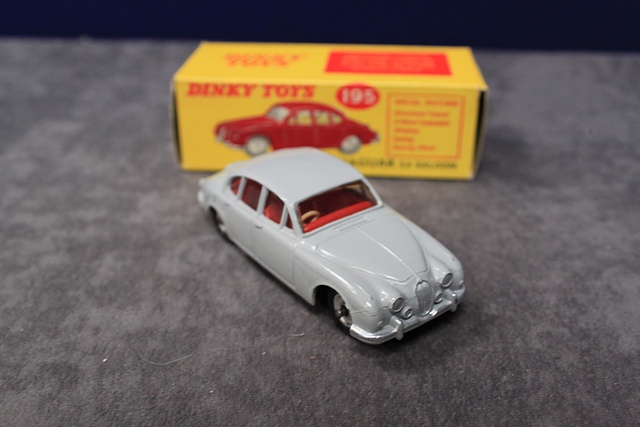 Mint Dinky Toys Diecast # 195 Jaguar 3.4 Saloon With Crisp Box - Image 3 of 3