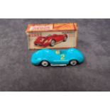 Norev ( France) Limited Plastic No 20 Turquoise Maserati Sport 200/Si With Racing # 2 In Box