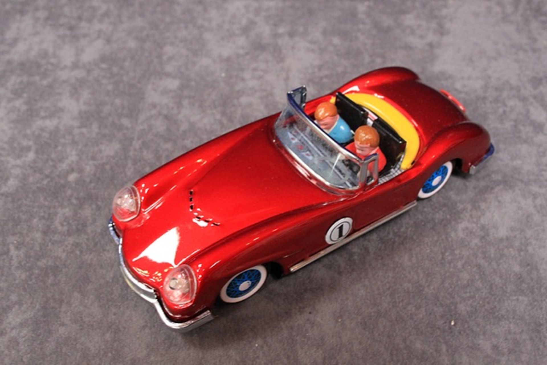 China Mf-763 Austin Woodill Race Car Tin Plated Friction Car 22cm With Sound Effects In Box