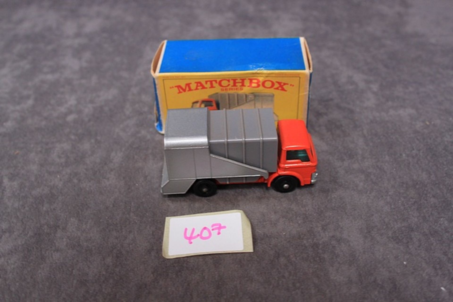 Mint Matchbox Series A Lesney Product Diecast # 7 Ford Refuse Truck With Good E Type Box - Image 3 of 3
