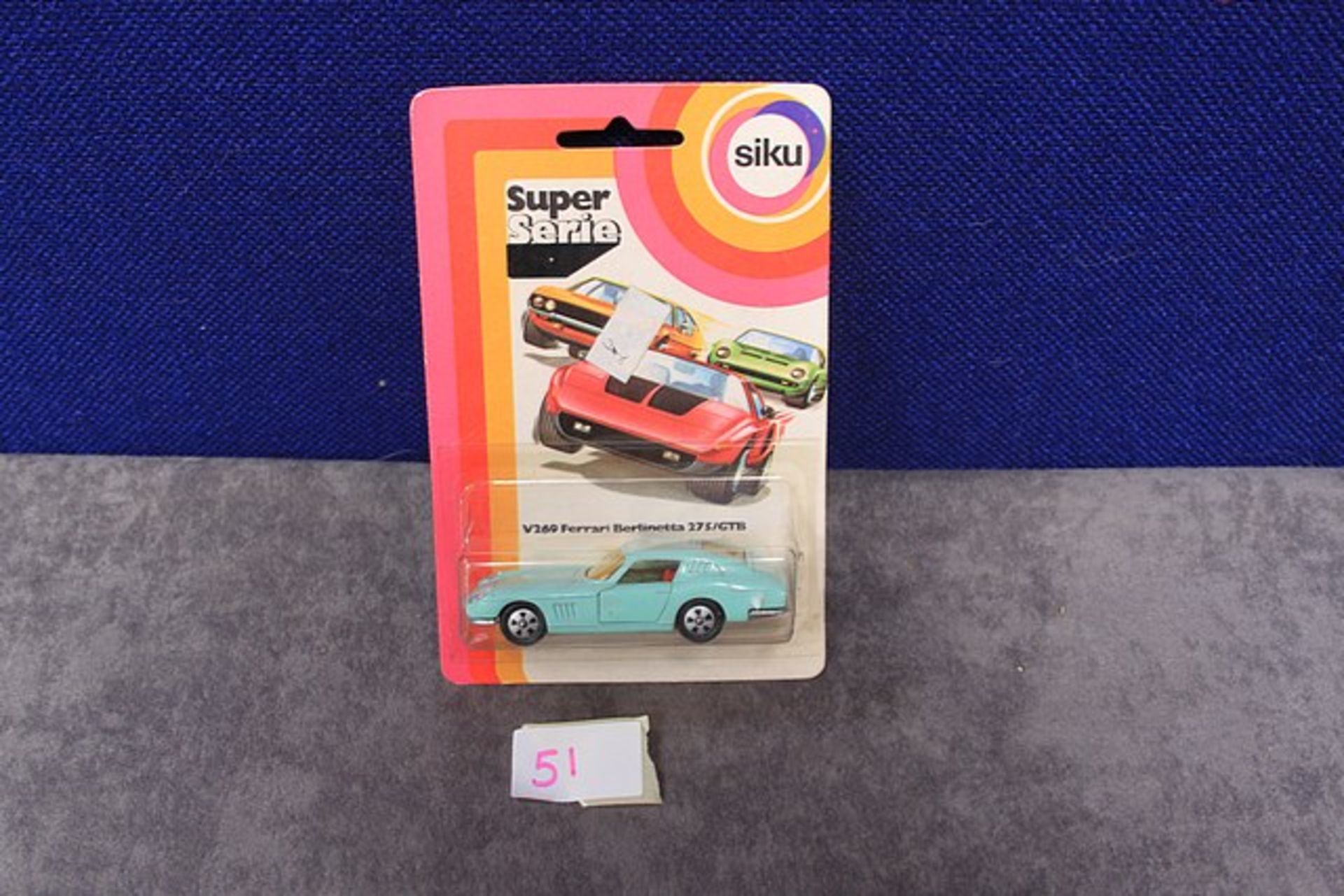 Mint Siku Diecast Number V269 Ferrari Berlinetta 275/ GTB On Unopened Card