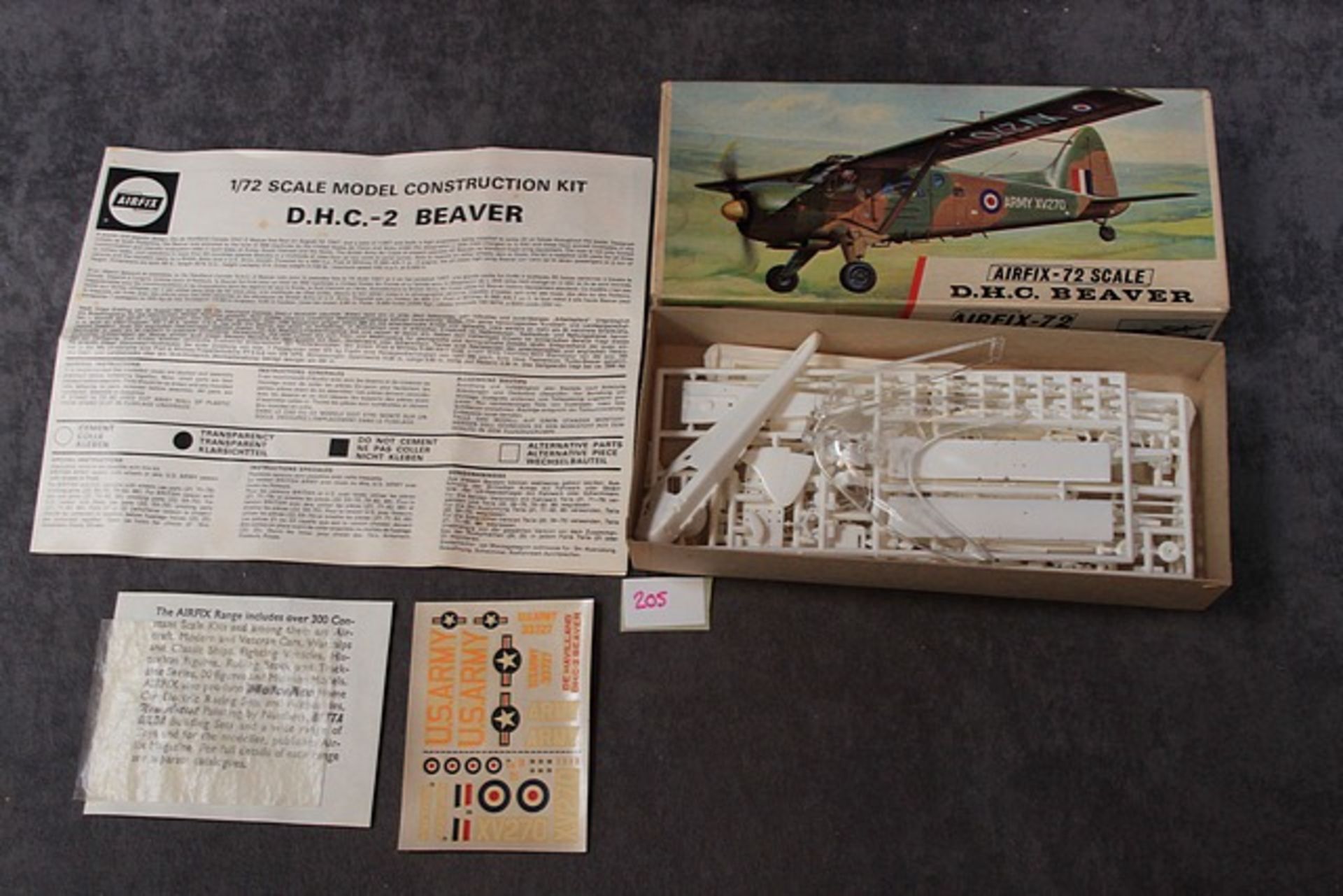 Airfix - 72 Scale D.H.C Beaver Pattern No 397 Series 3 On Sprues With Instructions In Box