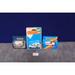 3x Matchbox Diecast Ambulances Comprising Of; Number 41 Ambulance With A Blue Cross On Card,