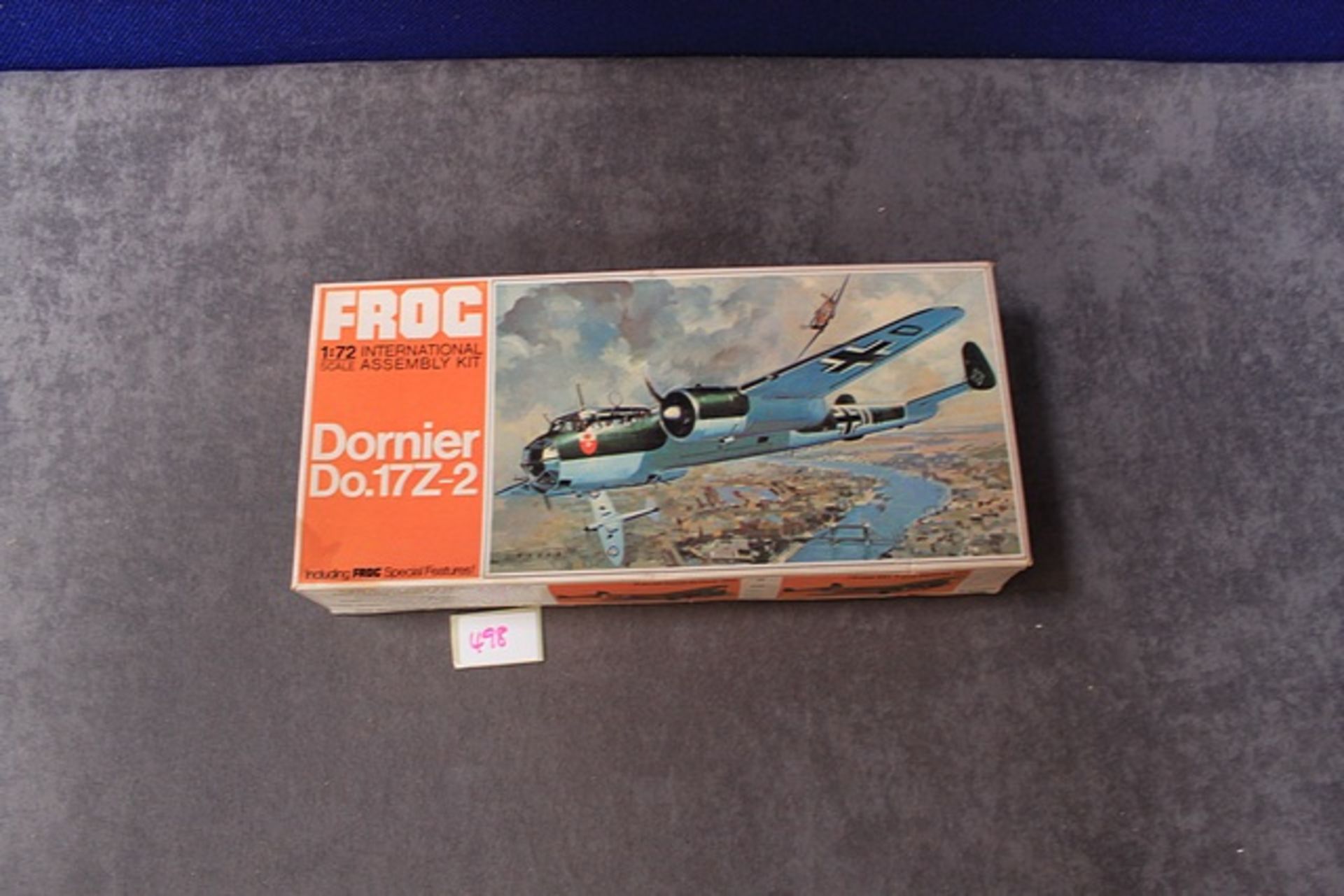 Frog Authentic Scale 1/72 Models Cat No F205 Dornier Do.17Z-2with instructions in box