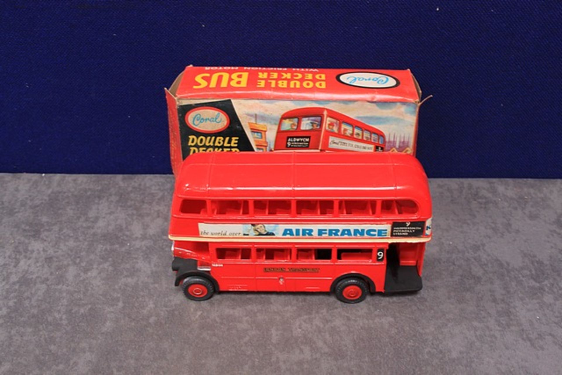 Carol Double Decker Bus With Friction Motor In Box