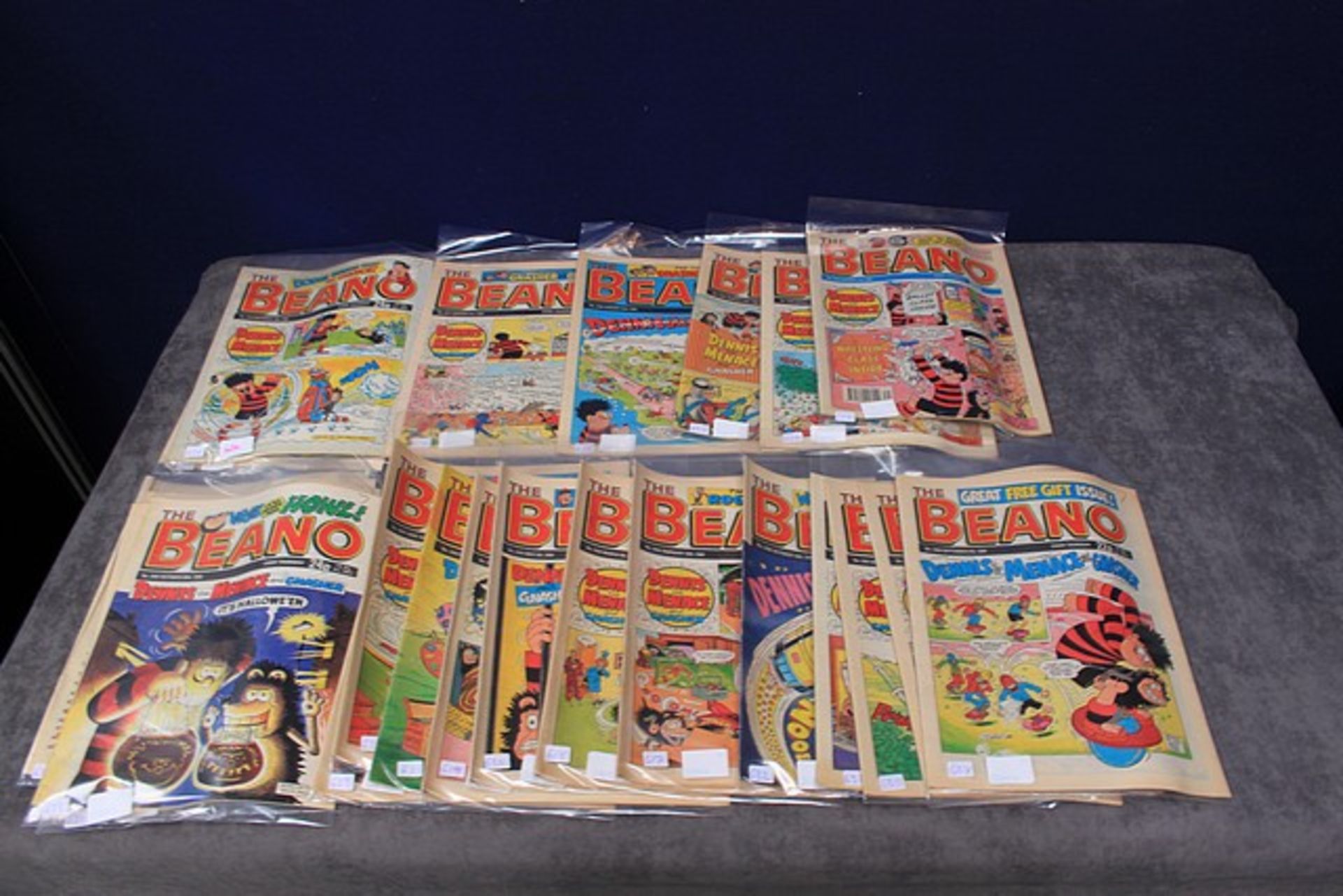 25 X Issues The Beano Comic Comprising Of 1989 Issues Numbers #2427, 2430,2431,2433,2438,2442,2444.