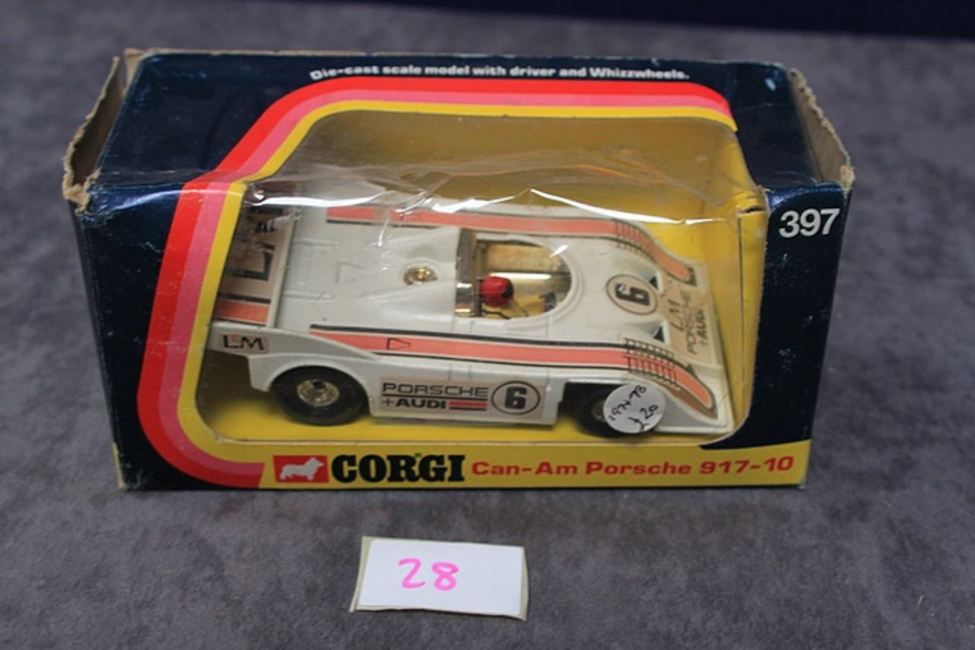 Corgi Diecast Number 397 Can-Am Porsche 917-10 With Very Good Box (Split In Cellophane) - Image 2 of 3