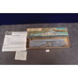 Airfix 600 Construction Kit Scale Series 4 No F406S Scharnhorst On Sprues With Instruction