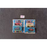 2x 36 Series Miniature Car Series plastic Pick-Up Truck & Station Wagon Made in Hong Kong