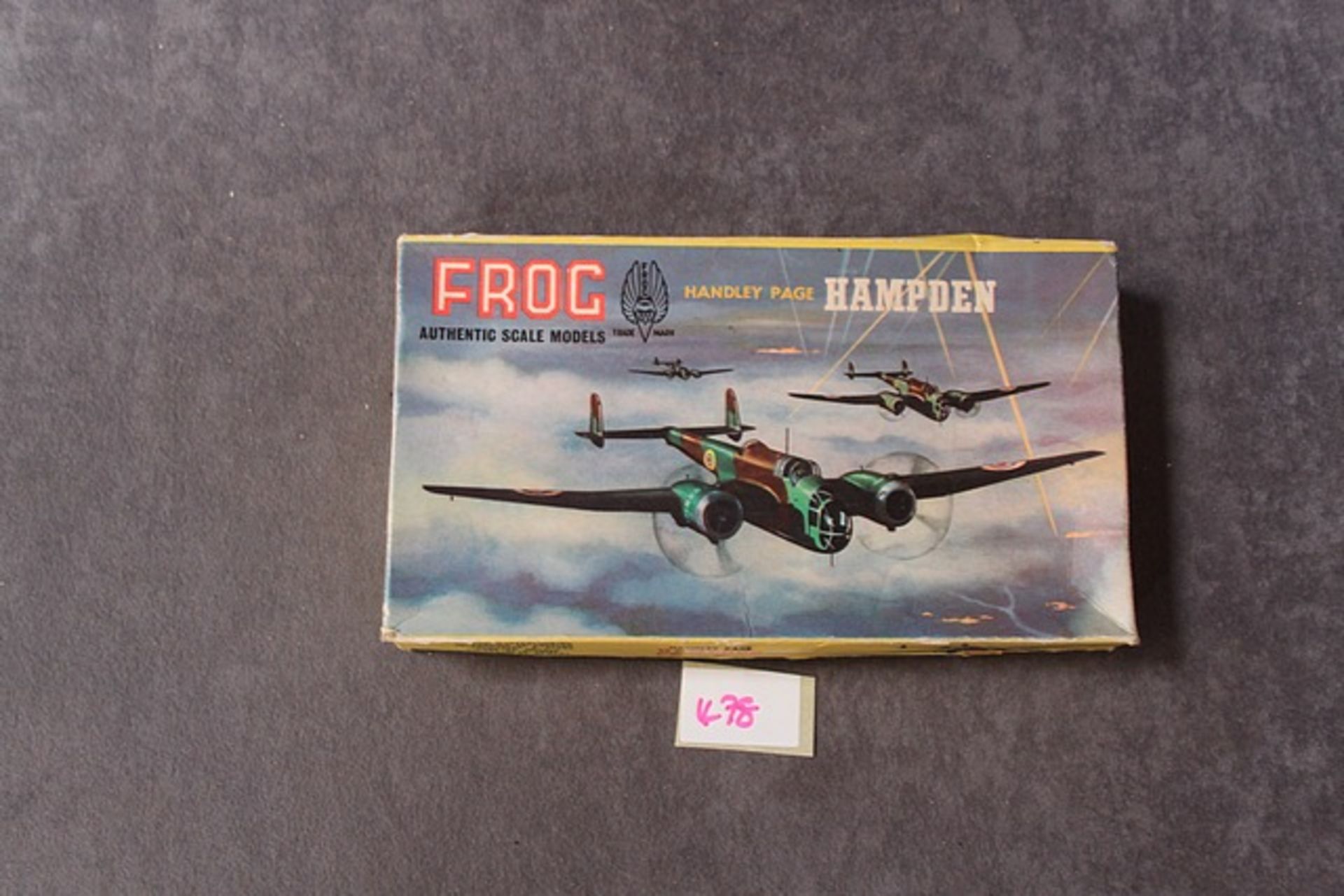 Frog Authentic Scale Models Handley Page Hampden with instuctions in box
