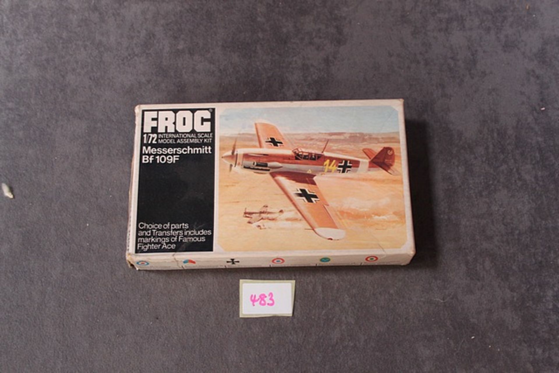 Frog Authentic Scale 1/72 Models Cat No F192 Messerschmitt with instructions in box