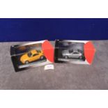 2x J-Collectionin presentration box and boxed diecast cars, comprising of JC070 Nissan 350Z Coupe,