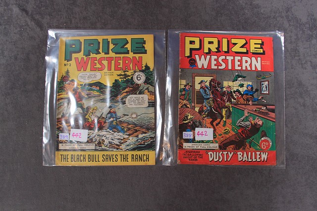 2 x Prize Comics Western v7 6 (73) Guns Talk on the Range