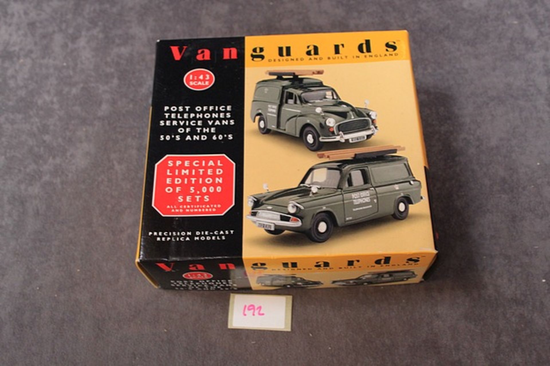 Vanguards Diecast # PO1002 Post Office Telephones Service Vans 50's & 60's In Box - Image 2 of 2