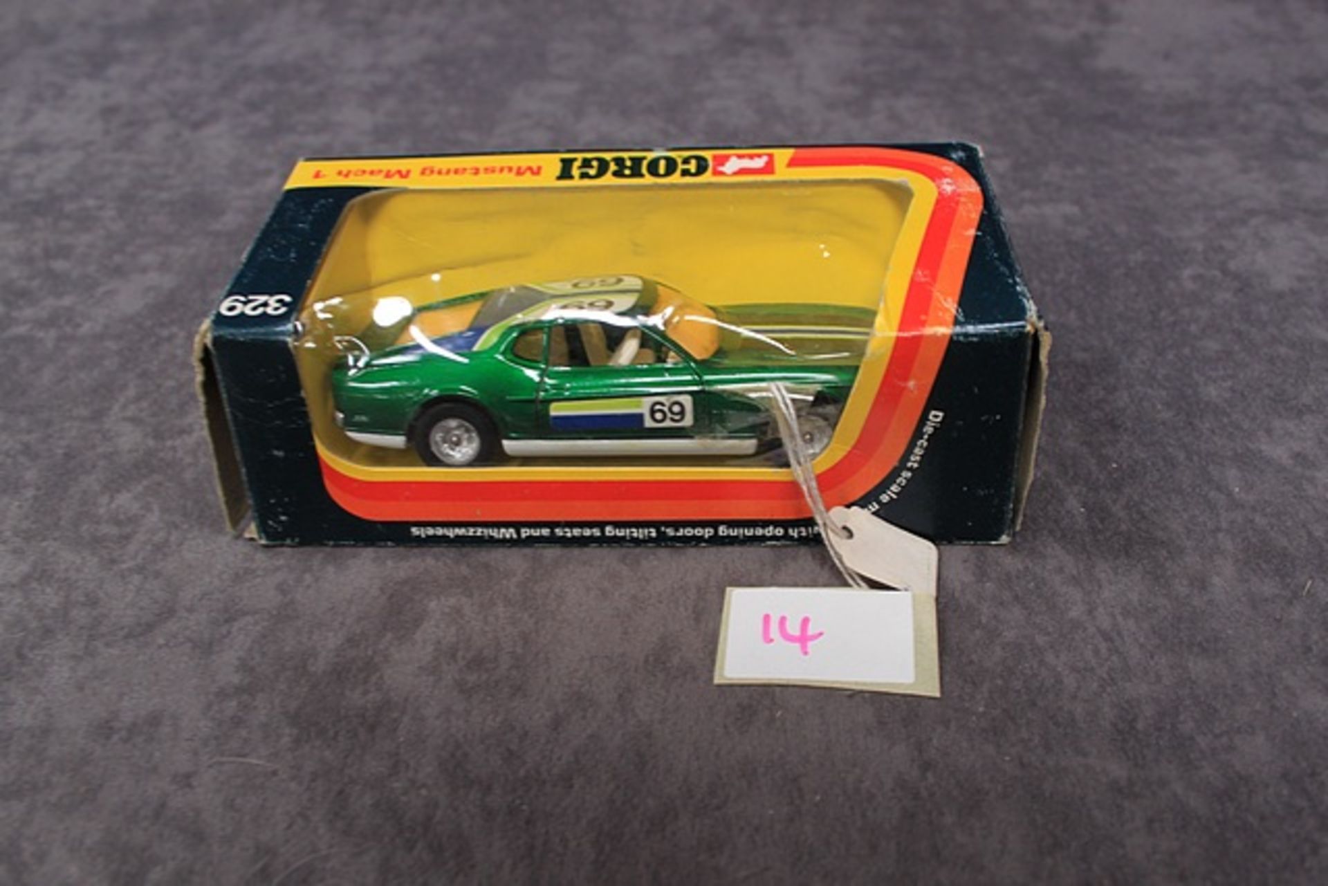 Corgi Diecast Number 329 Ford Mustang Mach 1 With Very Good Box - Image 3 of 3