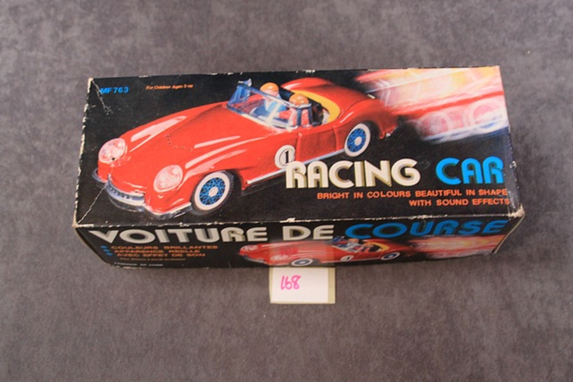 China Mf-763 Austin Woodill Race Car Tin Plated Friction Car 22cm With Sound Effects In Box - Image 3 of 3