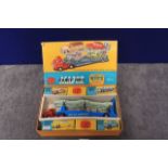 Mint Corgi Diecast Gift Set # 1B Carrimore Car Transporter with four cars in individual boxes with