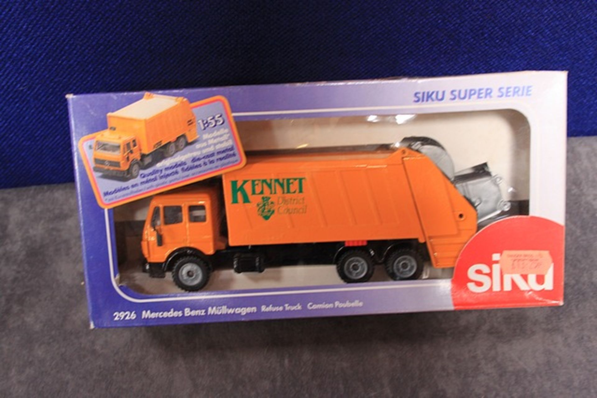 Siku Diecast Number 2926 Kennet District Council Mercedes Benz Refuse Truck With Box