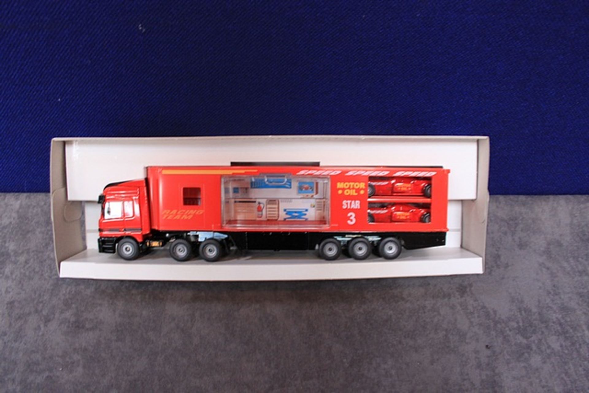 Mint Siku Diecast Number 3916 Racing Car Transporter With Excellent Box