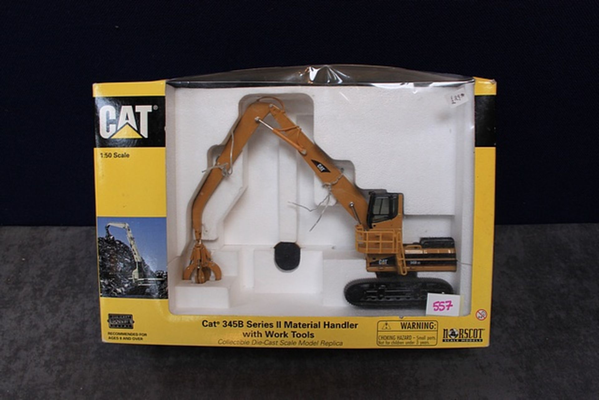 Norscot Cat # 55080 345b Series Ii Material Handler With Work Tools Scale 1:50 With Box - Image 2 of 2