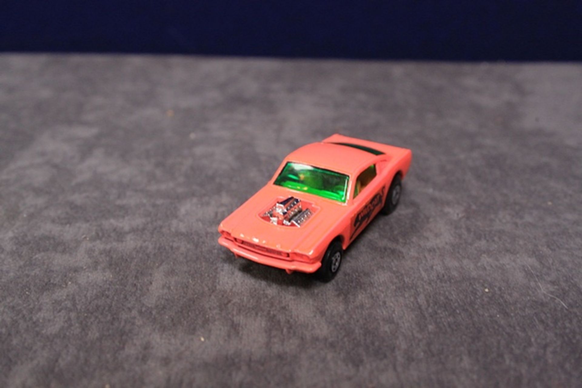 Mint Matchbox Superfast Diecast # 8 Wild Cat Dragster Pink With Rare Yellow Base In Crisp Box