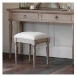 Mustique Dressing Stool Our new Mustique collection is made from Mindy wood and lightly brushed to