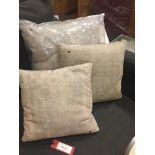 3 x Timothy Oulton Rugger Cushions 1 x 60cm and 2 x 40 x 40cm
