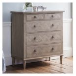 Mustique 5 Drawer Chest Our new Mustique collection is made from Mindy wood and lightly brushed to