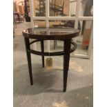 Mahogany Round Side Table (50 X 54cm)