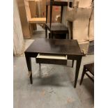 Mahogany 1 Drawer Desk (90 X 65 X 77cm)