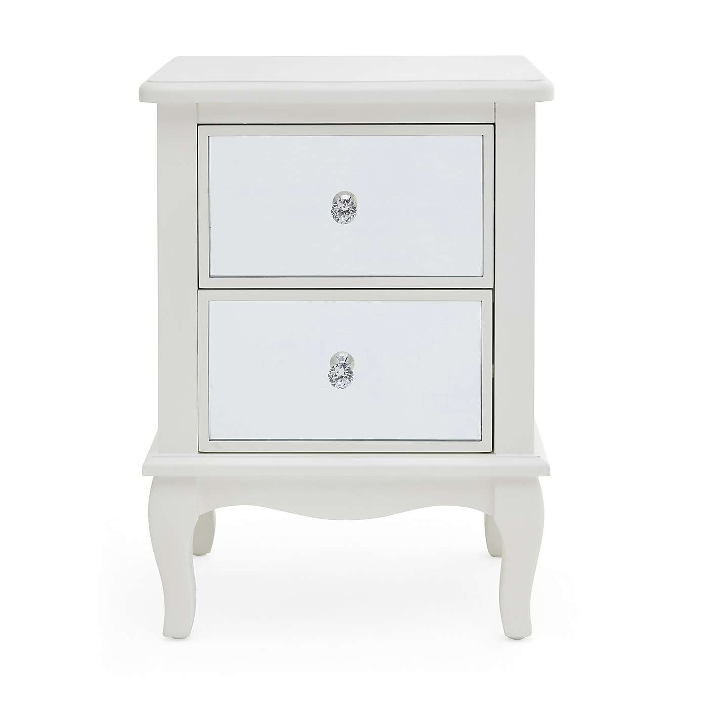 Maison Mirrored IvoAmra 2 Drawer Bedside Table - Image 2 of 2