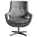 Venosa Swivel Chair Grey Velvet 750x790x990mm The Venosa Swivel Chair is the latest addition to