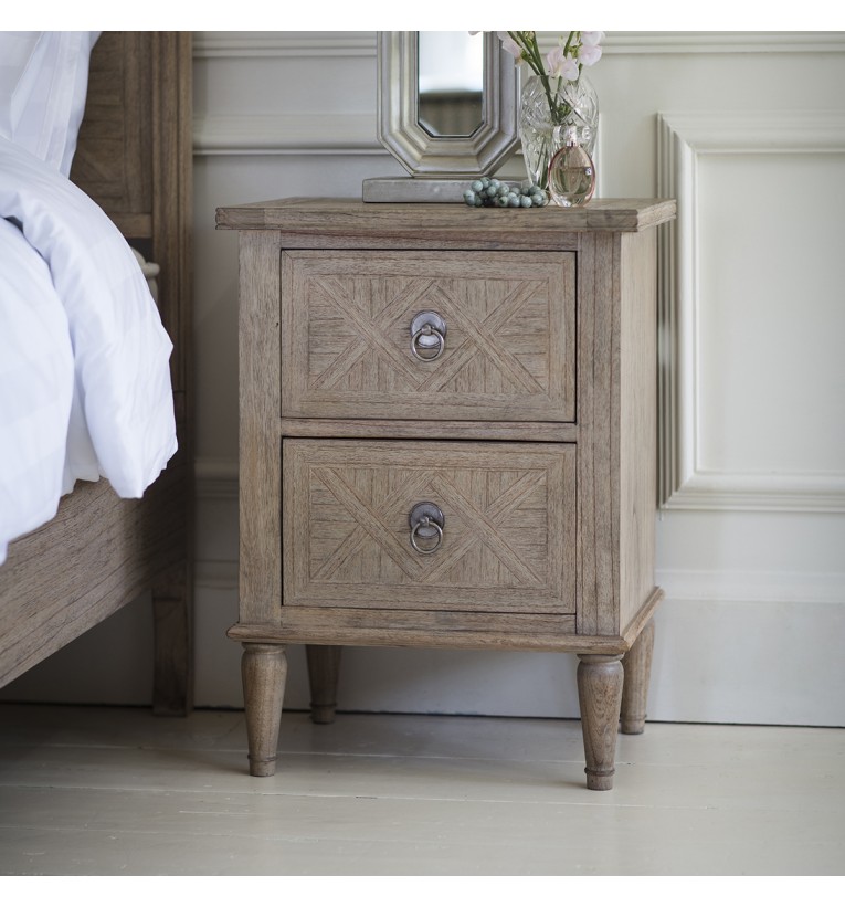 Mustique 2 Drawer Bedside Table Our new Mustique collection is made from Mindy wood and lightly