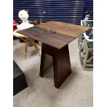 2 x Bina Gordon Bar Poser Table A Stunning Contemporary Table Constructed on Brazilian Peroba Wood