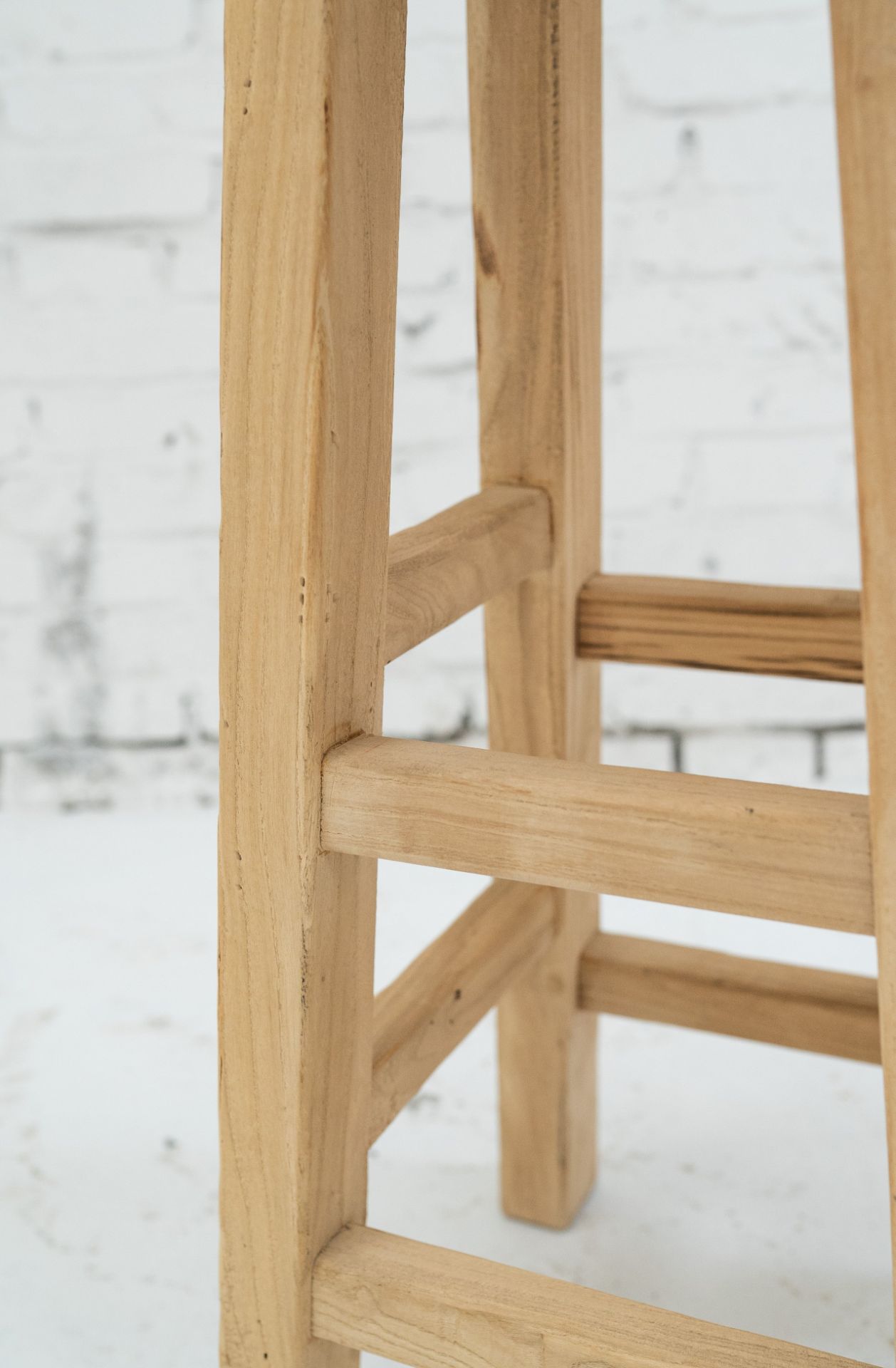 Tall Elm Stool: Stunning wooden bar stools from the Heibei province of China. - Image 4 of 4