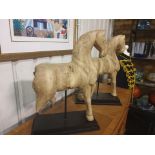 A Pair of sculpture Reedition Vestige Horse on Stand Reproduction Of A Horse Dating Back To The