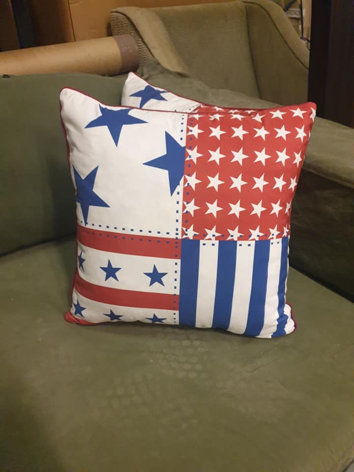 2 x Stars and Stripes Cushions