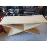 Vita Console Table By Andrew Martin With A Clean Modern Aesthetic Elegant Feel With A All Over